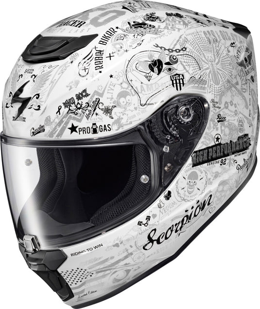 Scorpion EXO-R330 Shake 2 Helmet (X-Large, White)