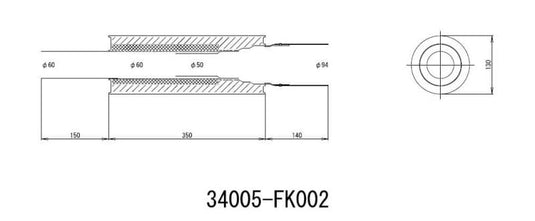 Hks 34005-FK002 HKS Exhaust - Universal Mufflr