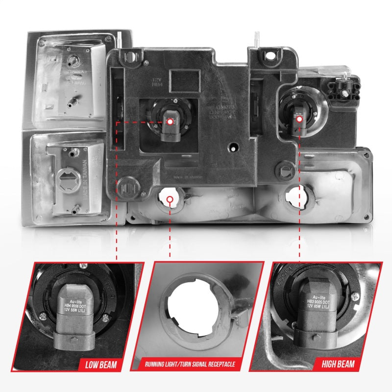 Load image into Gallery viewer, Anzo 111506 ANZ Crystal Headlights
