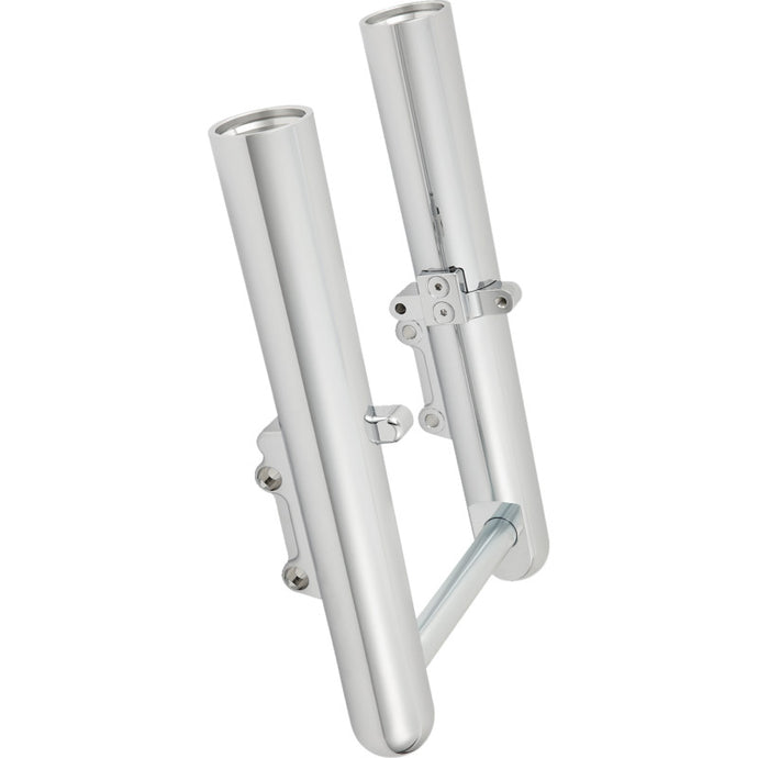 Arlen Ness 40-529 Hot Legs Dual Disc Fork Leg Set - Smooth - Chrome