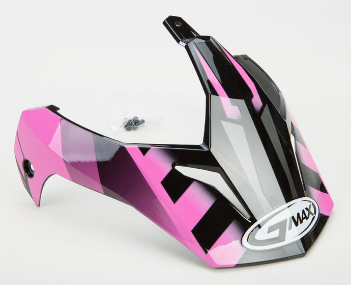 G-Max Visor for GM11D 15 Helmet - Black/Pink