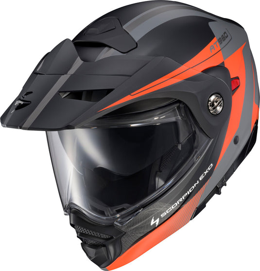 Scorpion EXO-AT960 Topographic 2 Helmet (Small, Orange/Gray)
