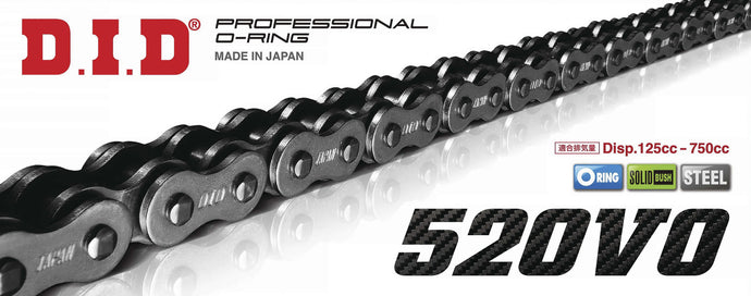 D.I.D 520VOX116FB 520VO Pro V Series O-Ring Chain - 116 Links - Natural
