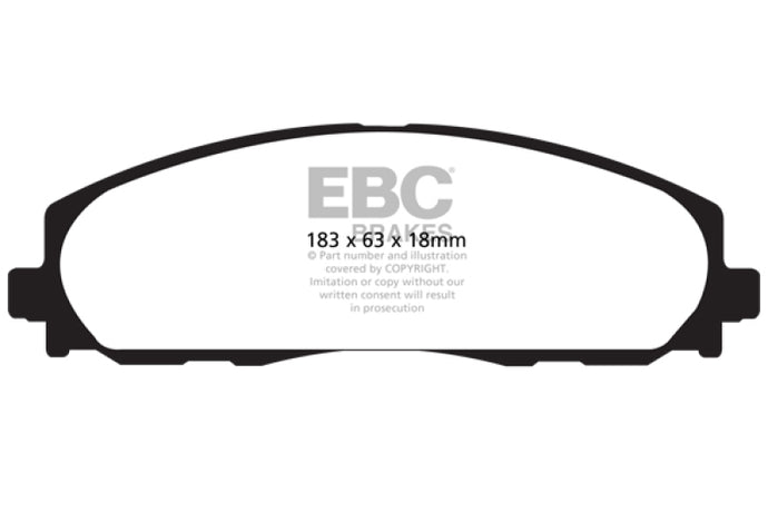 Ebc DP41888R EBC Yellowstuff Brake Pad Sets