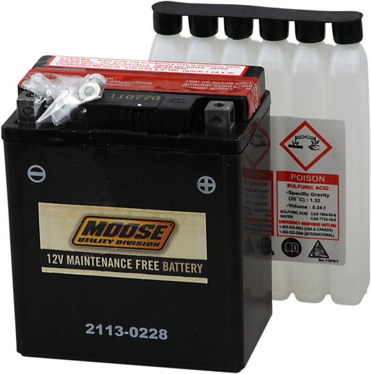 Moose Utility MTX7L-BS AGM Maintenance-Free Battery