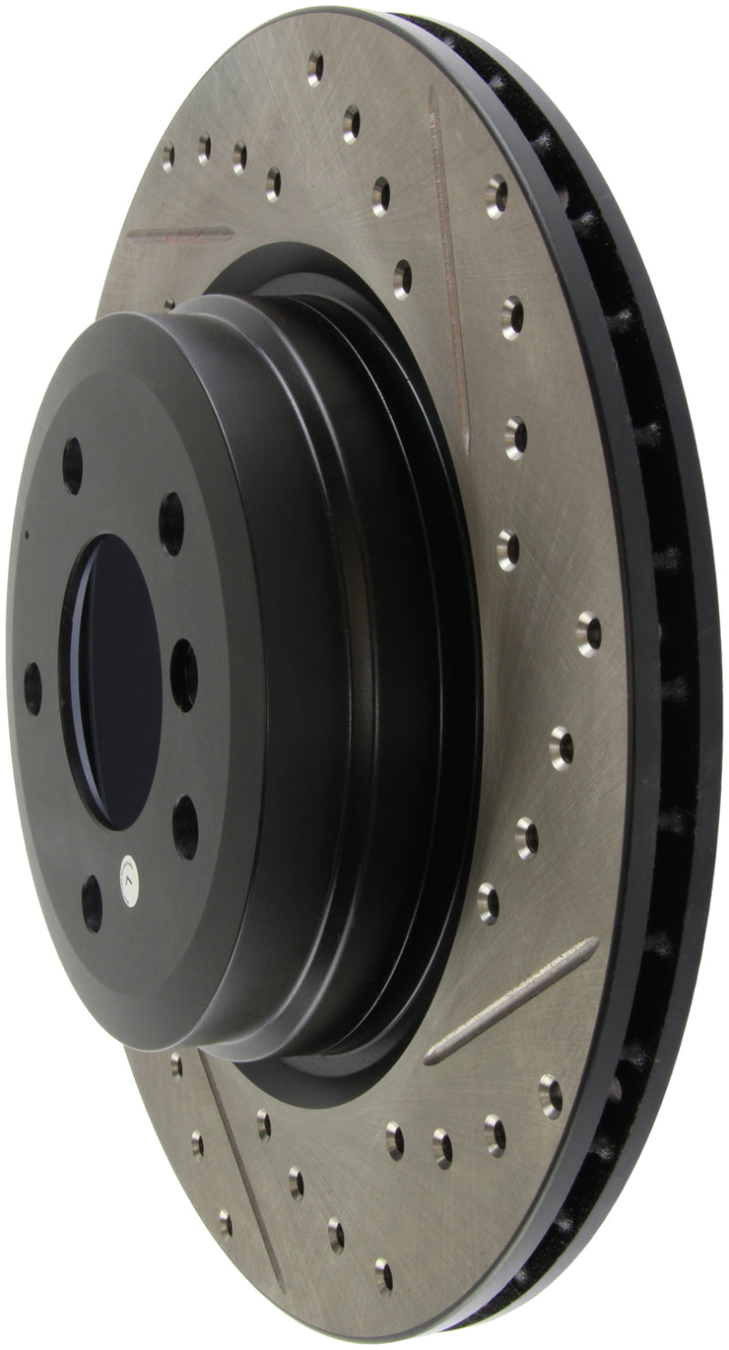 Load image into Gallery viewer, Stoptech 127.34080L ST Slot &amp; Drill Brake Rotors

