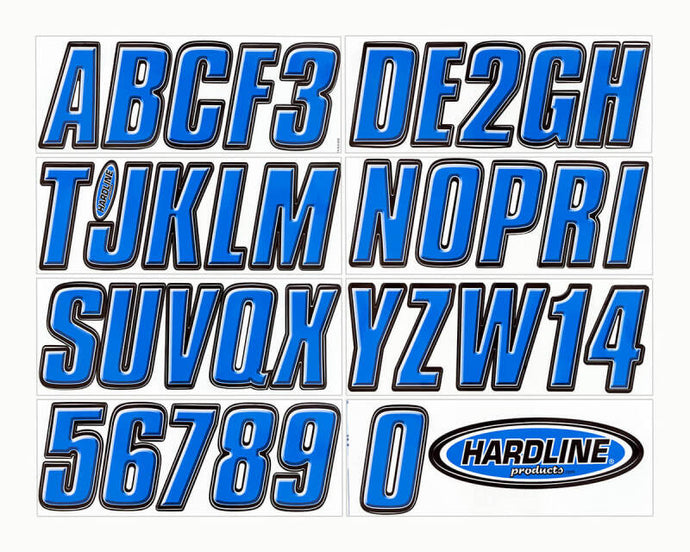 Hardline BLBLK800 HRL Registration Letters