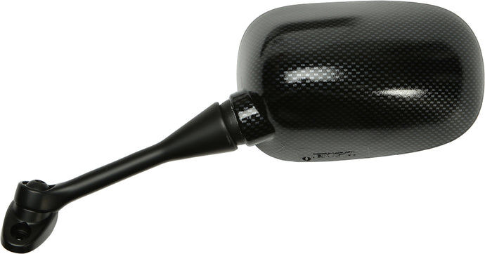 Emgo 20-35224 OEM Style Mirror - Carbon Fiber Finish - Left