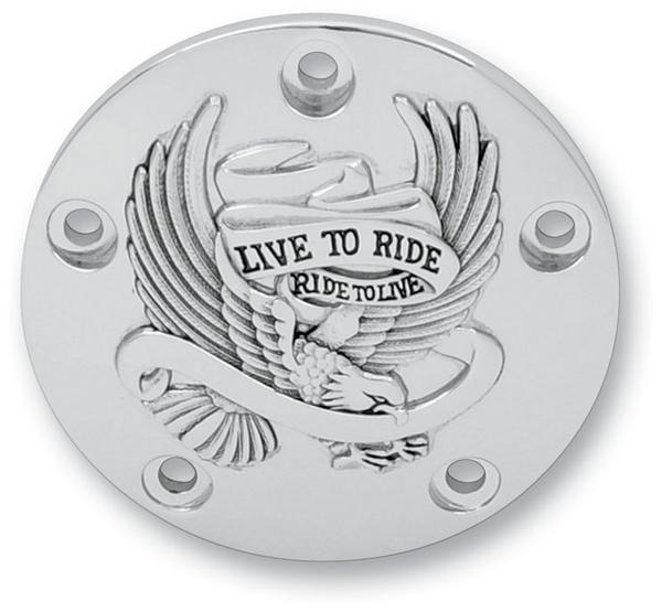 Drag Specialties 0940-0841 Live to Ride Points Cover - Chrome