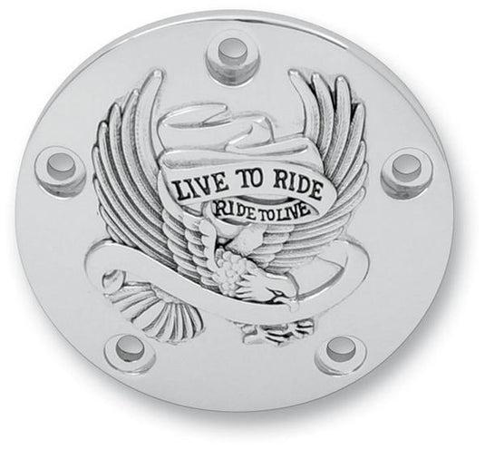 Drag Specialties 0940-0841 Live to Ride Points Cover - Chrome