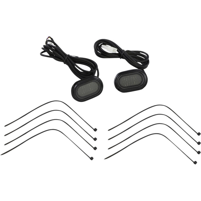 Custom Dynamics CD-PLUG-SB Plugz Antenna Grommet Lights - Smoke Lens, Gloss Black Trim