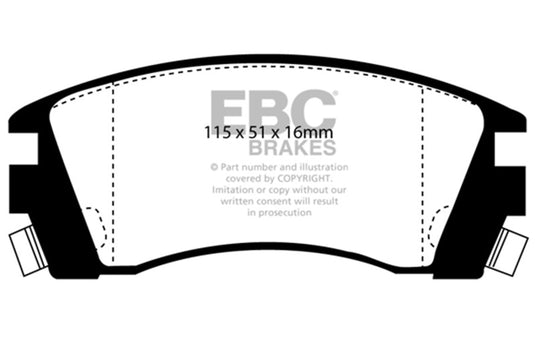 Ebc DP2988 EBC Greenstuff Brake Pad Sets