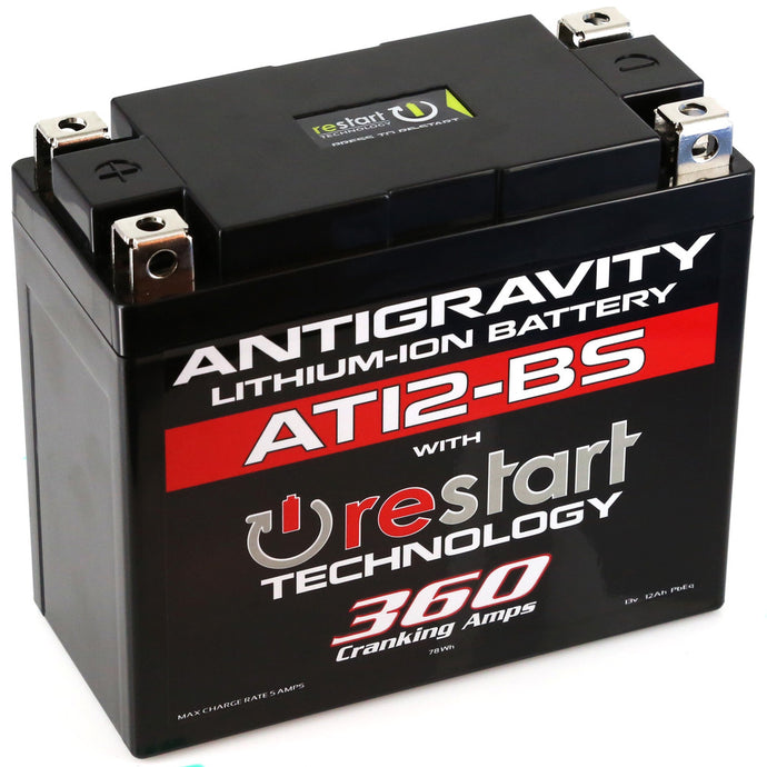 Antigravity Batteries AG-AT12BS-RS RE-START Lithium-Ion Battery - YT12-BS Case Style