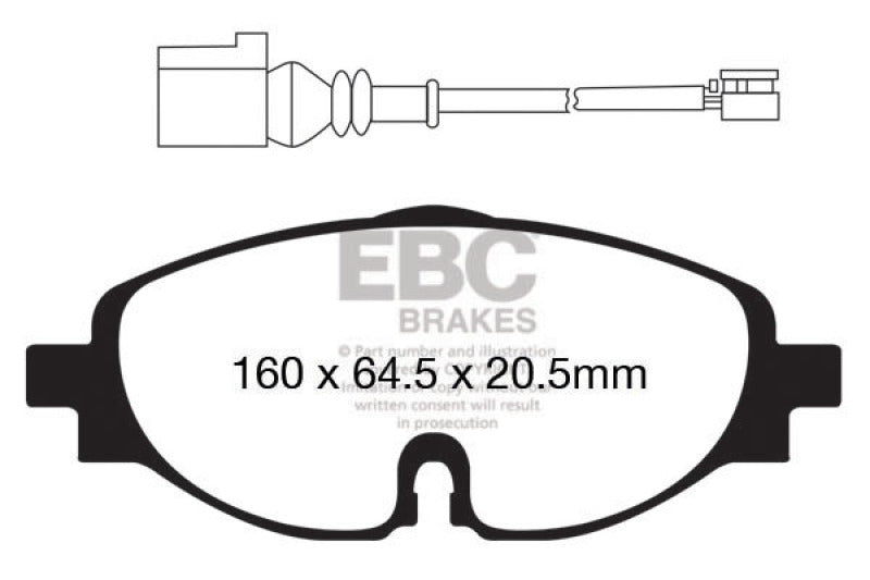 Load image into Gallery viewer, Ebc DP82150RP1 EBC RP-1 Brake Pad Sets
