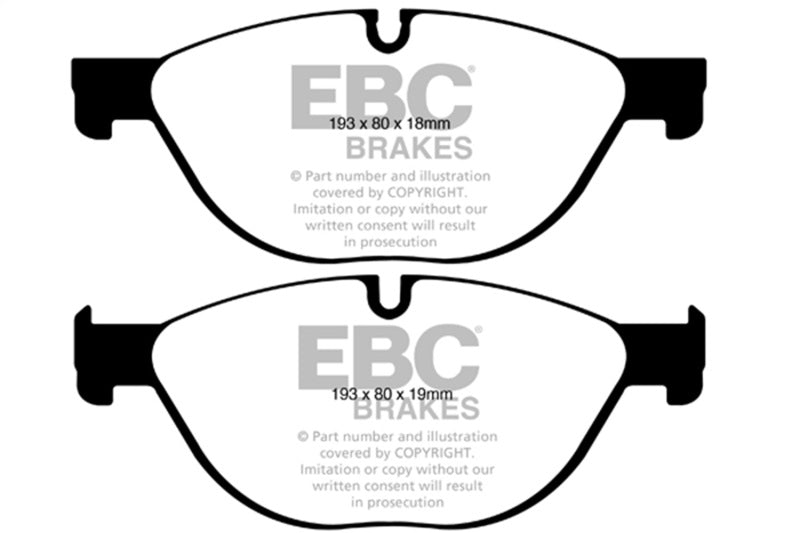 Load image into Gallery viewer, Ebc DP42019R EBC Yellowstuff Brake Pad Sets
