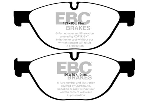 Ebc DP42019R EBC Yellowstuff Brake Pad Sets