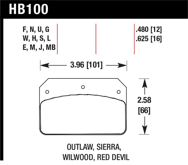 Load image into Gallery viewer, Hawk Performance HB100N.480 HAWK HP+ Brake Pad Sets
