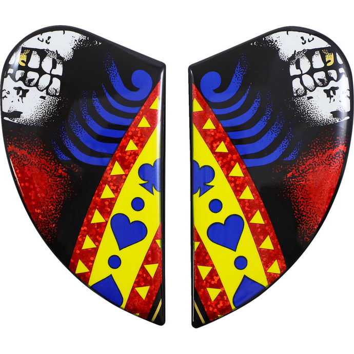 Icon Side Plates for Airform  Helmet - Suicide King Gold