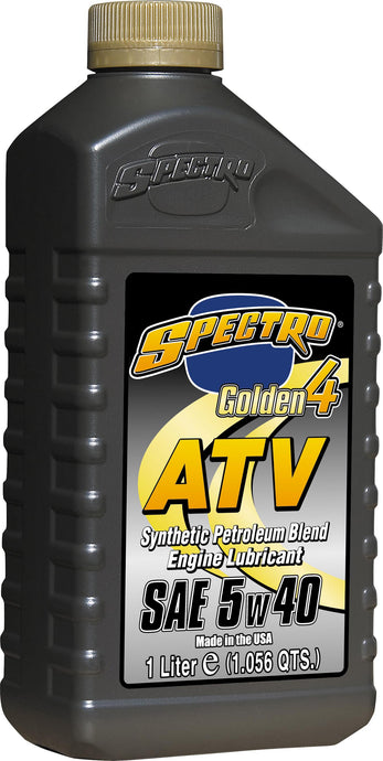 Spectro 310277 Golden ATV/UTV/SNO Semi-Syn 4T - 5W40 - 1lt. - 12/Case