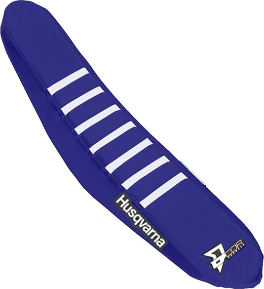 Dcor 30-70-419 Seat Cover - Blue Sides - Blue Top with White Ribs