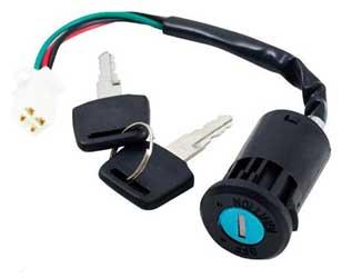 Outside Distributing 07-0507 Ignition Key Switch - Sealed 4 Wire - Male