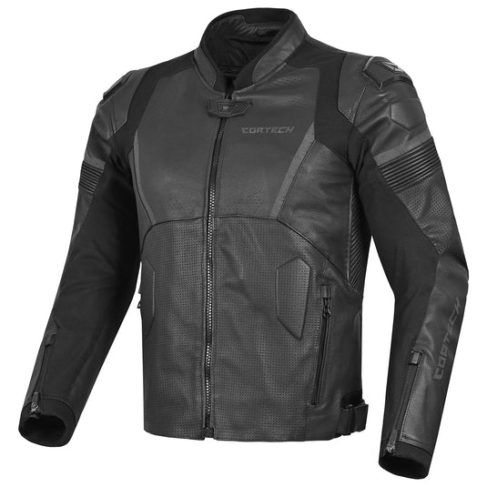 Cortech Revo Leather Jacket (XXX-Large, Black)