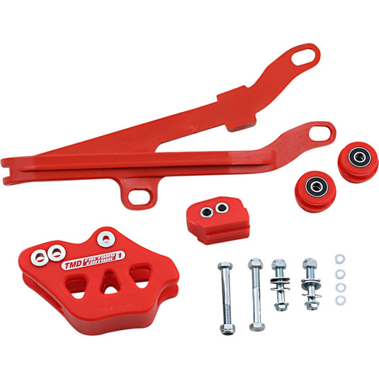T.M. Designworks DCK-HQV-RD Dirt Cross Multi-Purpose Chain Slide-N-Guide Kit FE1 Guide - Red