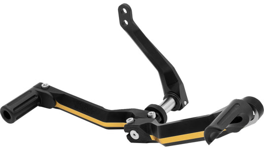 Drag Specialties 1602-1673 Heel/Toe Shifter - Black/Gold