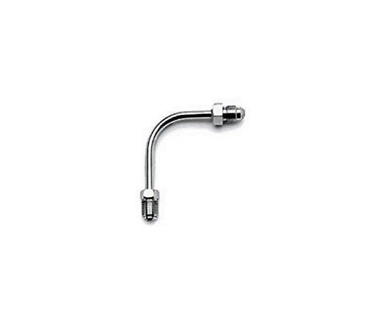 Drag Specialties DS098283 AN-3 x 3/8in.-24 Inverted Flare 90deg. Long Brake Fitting