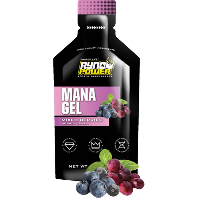 Ryno Power GEL-CADDY12-BER Mana Performance Gel - Mixed Berries