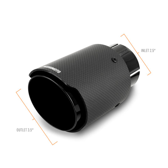 Mishimoto MMEXH-TIP-CF25BK MM Universal Muffler