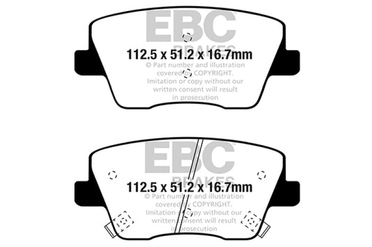 Ebc DP22344 EBC Greenstuff Brake Pad Sets