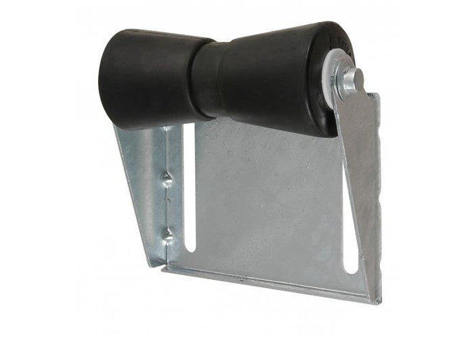 C.E. Smith 10403G Roller Bracket Assemblies - 8in. Keel - Black Rubber