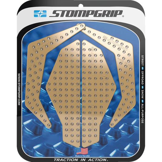 Stompgrip 55-10-0187C Volcano Profile Traction Tank Grip - Street - Clear