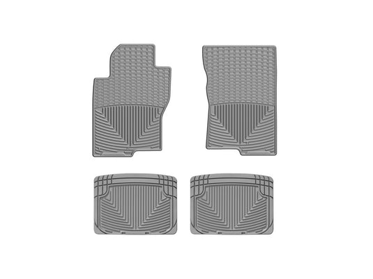 Weathertech W222GR-W20GR WT Rubber Mats - Rear - Grey