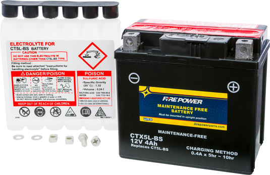 Fire Power CTX5L-BS Sealed AGM Battery