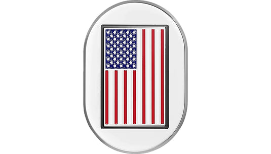Figurati Designs FD20-AC-SS-RT Antenna Cover - Mirror Polish with American Flag