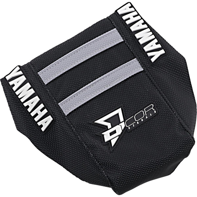Dcor 30-50-484 Factory Reinforced Seat Cover - Black Sides/Black Top with Gray Ribs