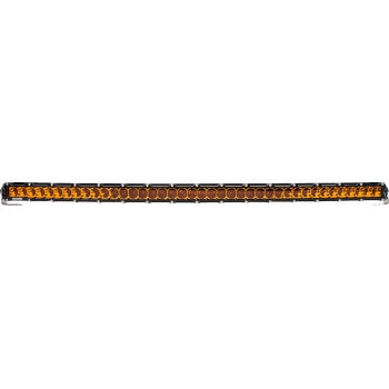 Heretic Studio 54011 6-Series Light Bar - 40in. (45in. x 2in. x 1.5in.) - Black Spot Light - Curved with Amber Lens