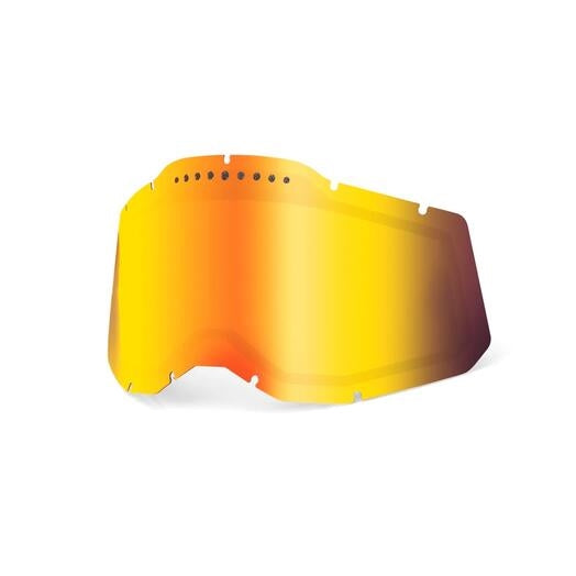 100% Replacement Dual Pane Vented Lens for RC2/AC2/ST2 Goggles - Mirror Red Lens