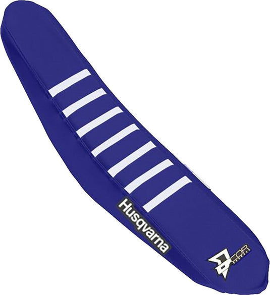 Dcor 30-70-504 Seat Cover - Blue Sides - Blue Top with White Ribs