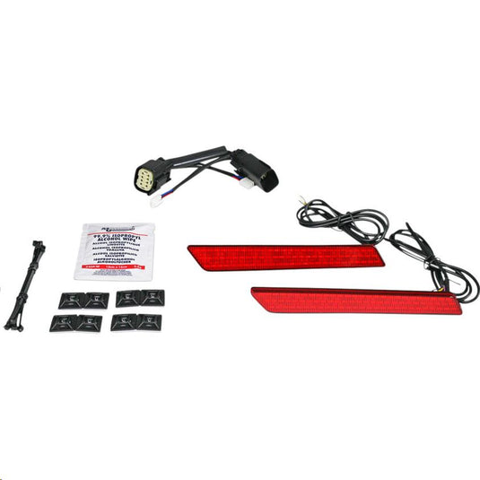 Custom Dynamics CD-LATCH-SS8-R Saddlebag Latch Lights - Red Lens