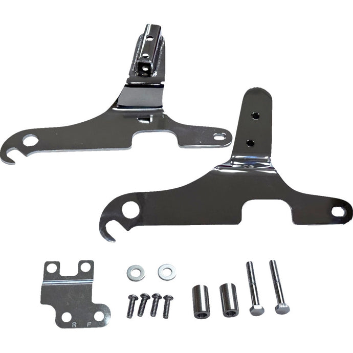 Drag Specialties 1504-0112 Sissy Bar Side Plates - Chrome