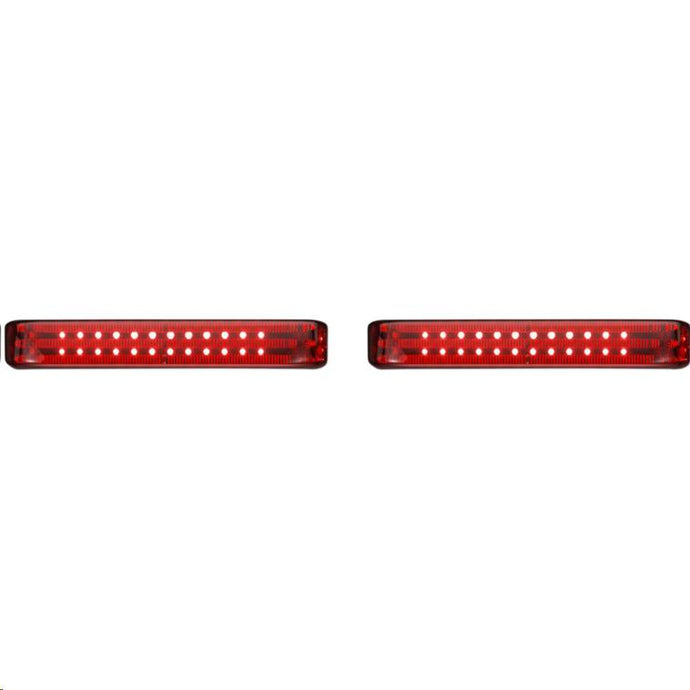 Custom Dynamics PB-SBSEQ-SS8-CR Probeam Sequential LED Saddlebag Light - Chrome With Red Lens