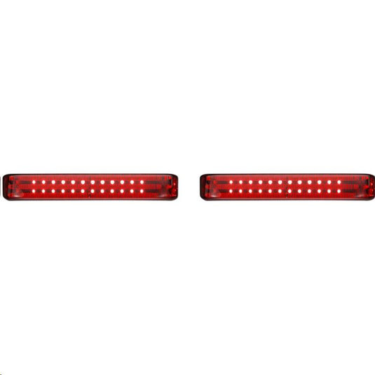 Custom Dynamics PB-SBSEQ-SS8-CR Probeam Sequential LED Saddlebag Light - Chrome With Red Lens