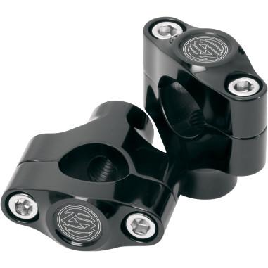 Rsd 0208-2030-B 1-1/2in. Tall Riser for 1in. Handlebars - Black