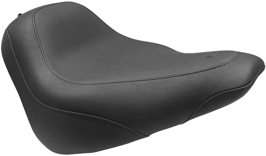 Mustang 75162 Wide Tripper Solo Seat - Smooth - Black