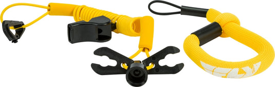 Fly Racing FUJL-2389-YLW Ultra Cord Floating Tethercord/Lanyard - Yellow