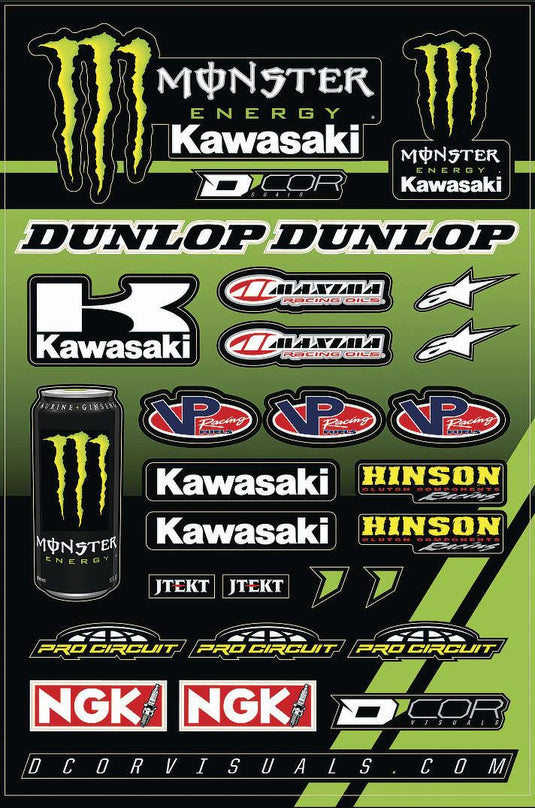 Dcor 40-20-117 Decal Sheet  - Kawasaki 3