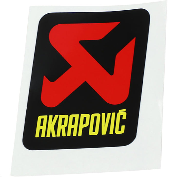 Akrapovic P-HST13AL General Replacement High-Temp Exhaust Sticker - 57mm L x 60mm H
